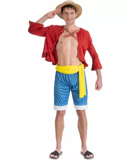 Kostium Luffy'ego One Piece™ dla dorosłych, Rozmiar: X-Large (190 cm)