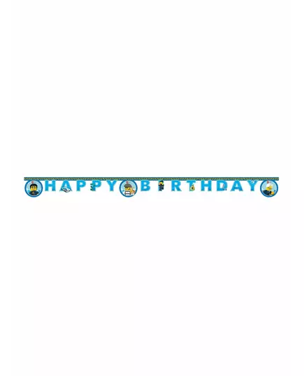 Girlanda papierowa Lego City 'Happy Birthday' 2 m, image 2
