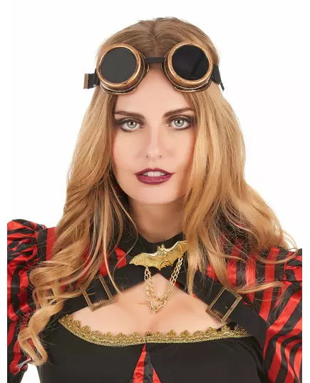 Okulary dla dorosłych steampunkowe miedziane okulary lotnicze, image 2