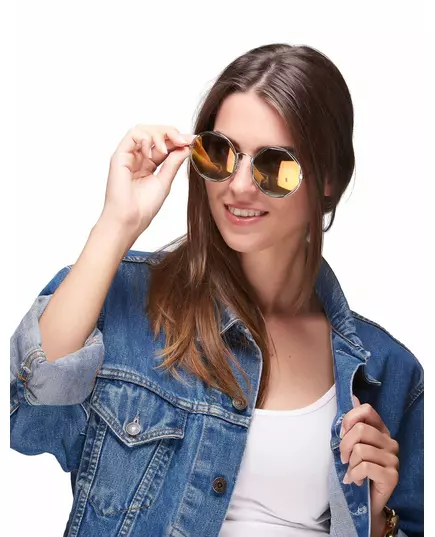 Dorosłe srebrne metalowe okrągłe okulary retro, image 2