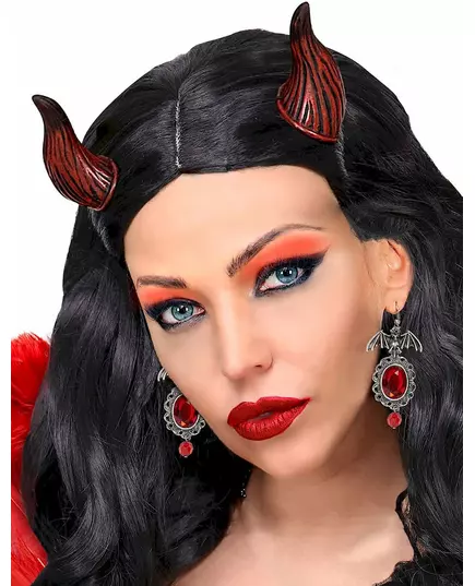 Damskie kolczyki z czerwonego nietoperza na Halloween, image 2