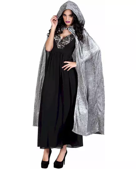 Szara aksamitna peleryna 170 cm Halloween adule, image 2