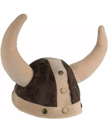 Dorosły brązowy miękki hełm wikinga, image 2