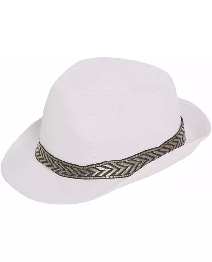 Biały kapelusz trilby borsalino dla dorosłych, image 2