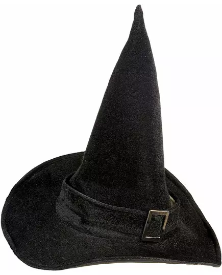 Dorosły aksamitny kapelusz wiedźmy halloween, image 2