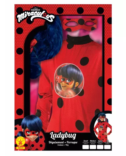 Klasyczny zestaw kostiumu Ladybug dla dziewczynek, image 2