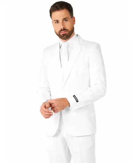 Suitmeister™ Męski Biały Garnitur Mr. Solid, Rozmiar: Small (EU 44-46), image 2