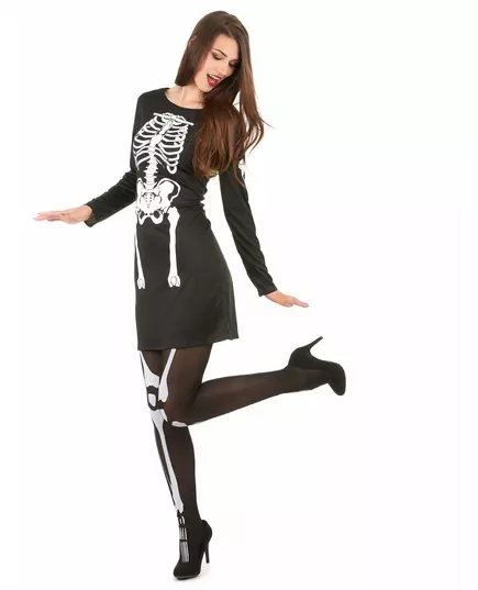 Kostium Halloween Szkielet damski, Rozmiar: Small/Medium, image 2