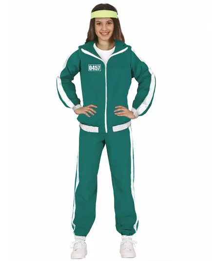 Zielony dres uczestnika numer 457 dla nastolatków, image 2