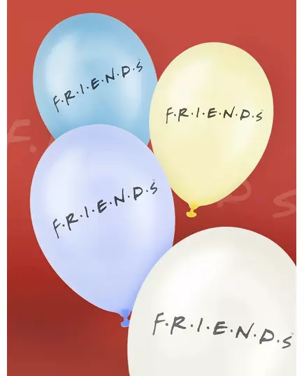 10 balonów lateksowych Friends™ 25x32cm, image 2