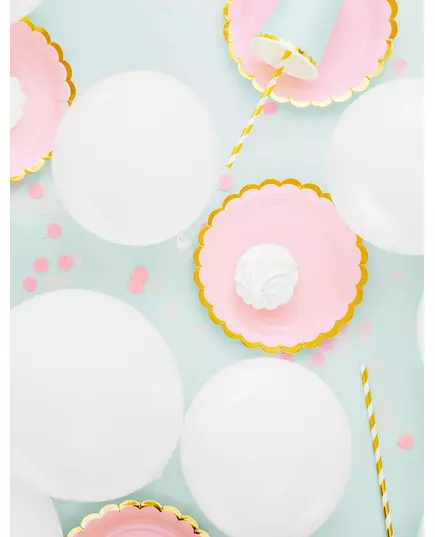 100 białych pastelowych balonów lateksowych 26 cm, image 2
