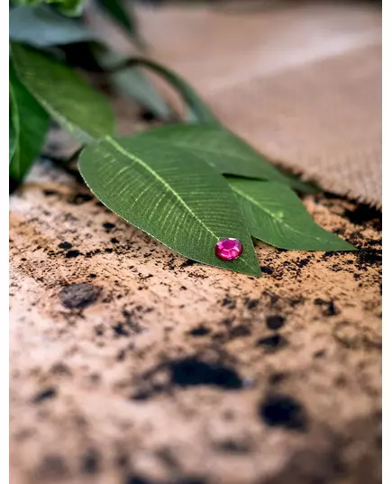 100 małych okrągłych elementów konfetti stołowego w kolorze fuksji, 0,6 cm, image 2