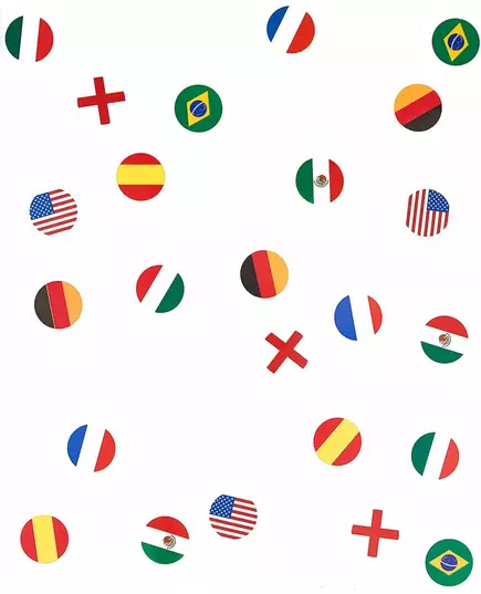 150 Konfetti na stół z flagą wielu państw, image 2