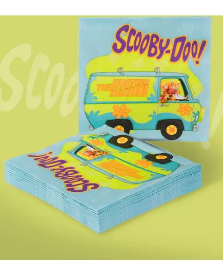 20 papierowych serwetek Scooby Doo™ 33 x 33 cm, image 2