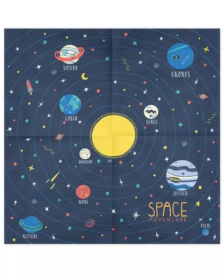 20 serwetek papierowych Space Adventure 33 x 33 cm, image 2