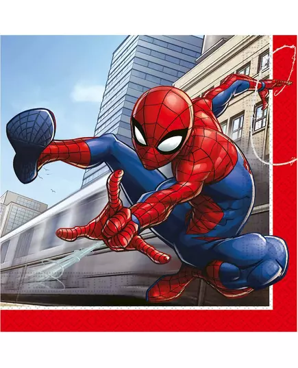 20 papierowych serwetek Spiderman Fighter™ 33 x 33 cm, image 2