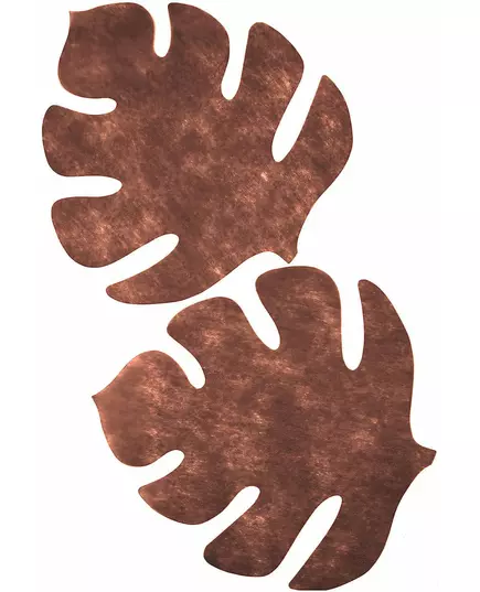 4 brązowe podkładki w kształcie liści, 35 x 40 cm, image 2