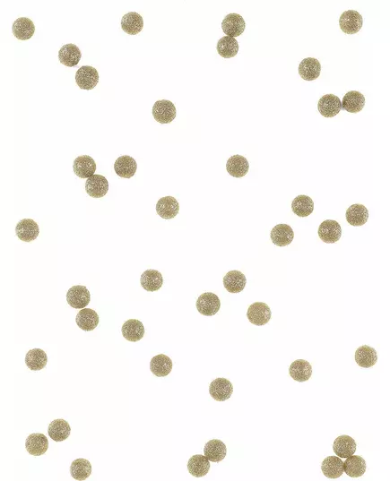 40 dekoracyjnych złotych kulek brokatowych, 12 mm, image 2