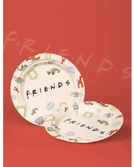 8 talerzyków papierowych Friends™ 23 cm, image 2