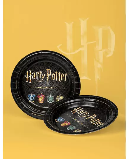 8 papierowych talerzyków Harry Potter 23 cm, image 2
