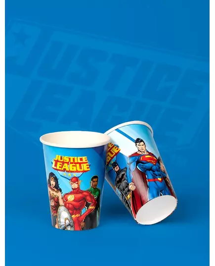 8 papierowych kubków Justice League™ o pojemności 210 ml, image 2