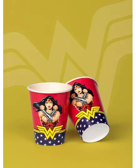 8 kubków papierowych Wonder Woman™ 210 ml, image 2