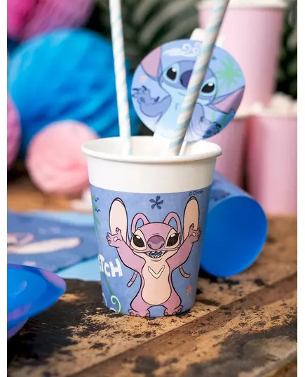 8 papierowych kubków Stitch™ 200 ml, image 2