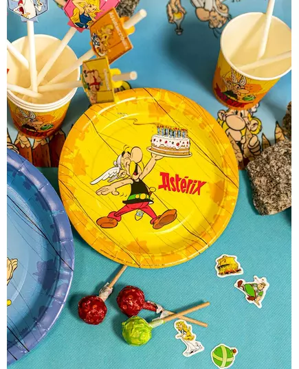 8 papierowych talerzyków Asterix™ 18 cm, image 2