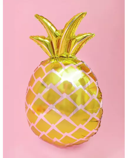 Balon foliowy złoty ananas 48 x 67 cm, image 2