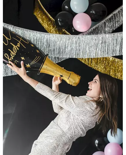 Balon foliowy gigantyczny Butelka Szczęśliwego Nowego Roku 98 cm, image 2