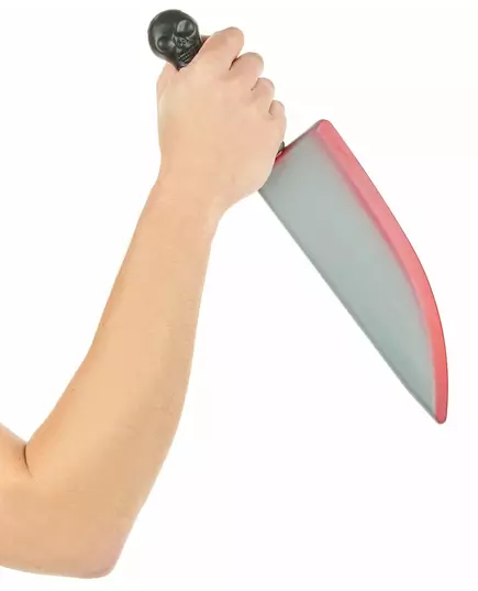 Halloweenowy plastikowy krwawy nóż, image 2
