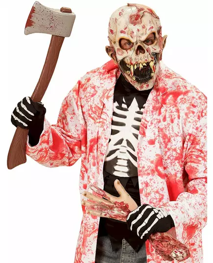 Halloweenowe rękawiczki szkieletowe dla dorosłych, image 2