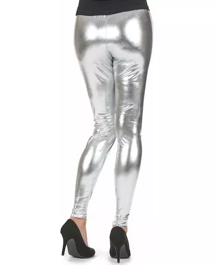Srebrne legginsy damskie, Rozmiar: Medium/Large, image 2