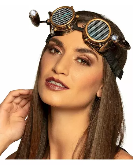Gogle z przednią lampką w stylu steampunk dla dorosłych, image 2
