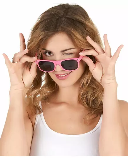 Dorosłe neonowo-różowe niebieskie okulary, image 2