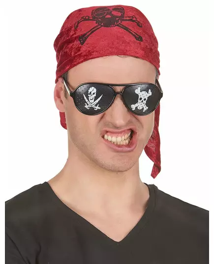Czarne okulary pirackie dla dorosłych, image 2