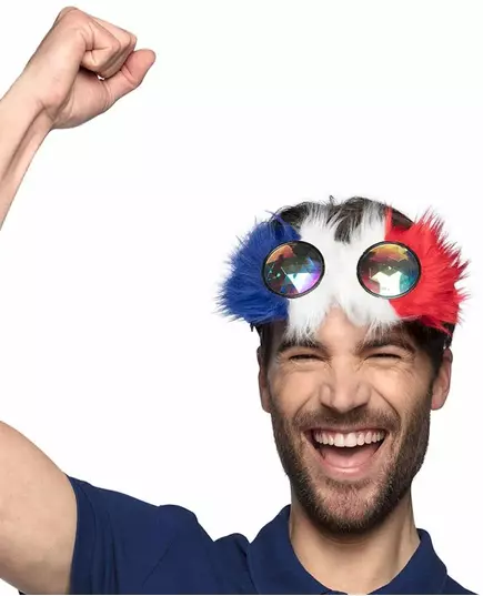 Fantazyjne okulary na imprezę Francja dla dorosłych, image 2