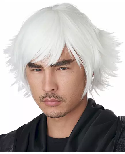 Dorosła biała krótka peruka cosplay, image 2