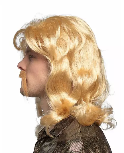 Męska blond peruka i wąsy, image 2