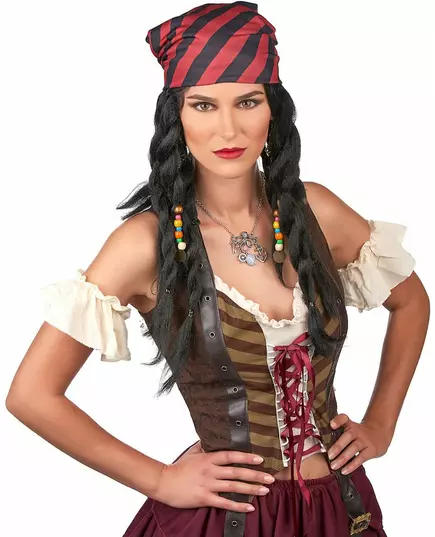 Peruka piracka pleciona dla dorosłych, image 2