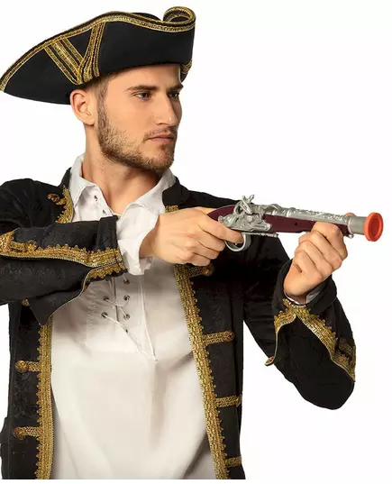 Brązowy plastikowy pistolet piracki, image 2