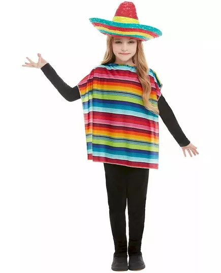 Meksykańskie ponczo i sombrero dla dzieci, image 2