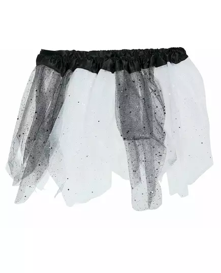 Dwukolorowa tutu z cekinami czarno-biała dla dziewczynki, image 2