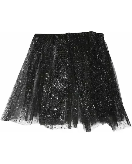 Dziewczęca czarna cekinowa spódniczka tutu, image 2