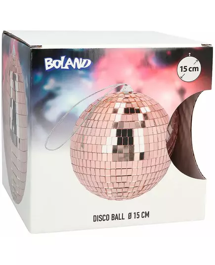 Różowo-złota kula dyskotekowa 15 cm, image 2