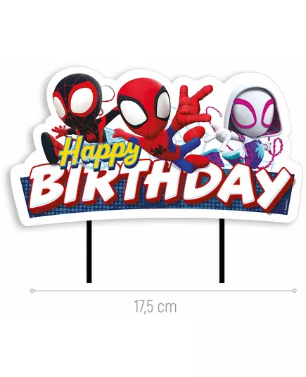 Patera na tort Happy Birthday Spidey i przyjaciele™ 17,5 cm, image 2
