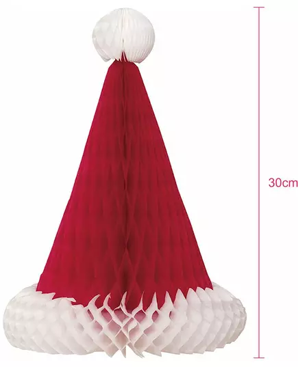 Świąteczna czapka – dekoracja centralna 30 cm, image 2