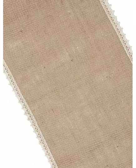 Bieżnik z juty i koronki, 20 cm x 5 m, image 2