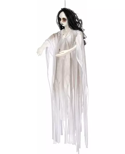 90cm Halloween – świecąca wisząca dekoracja: Biała dama, image 2