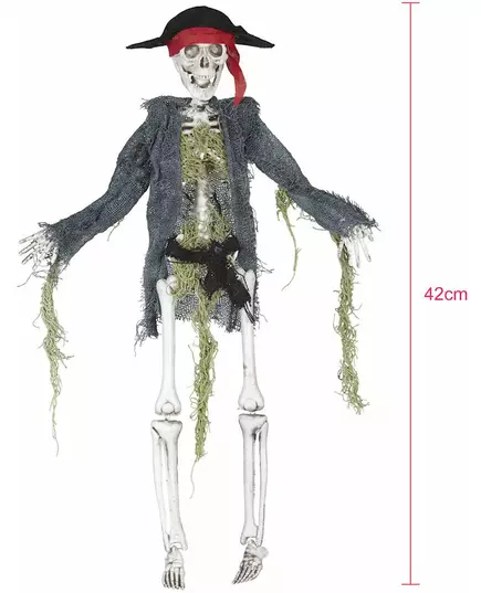 Dekoracja zombie pirat 42 cm Halloween, image 2